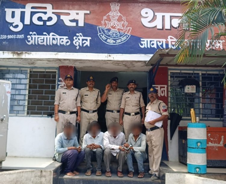 चार कंजरों ने की थी सांसद प्रतिनिधि प्रदीप चौधरी के फार्म हाउस पर चोरी, चारों गिरफ्तार