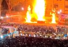 बड़ावदा में रावण बारिश में भीगा, जावरा में हुआ दहन, आतिशबाजी की