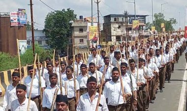 जावरा में संघ के शताब्दी वर्ष पर निकला ऐतिहासिक पथ संचलन