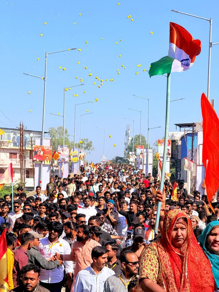 जावरा रैली में करणी सेना परिवार का शक्ति प्रदर्शन, हरदा जन क्रांति न्याय आंदोलन के लिए सर्व समाज एकजुट