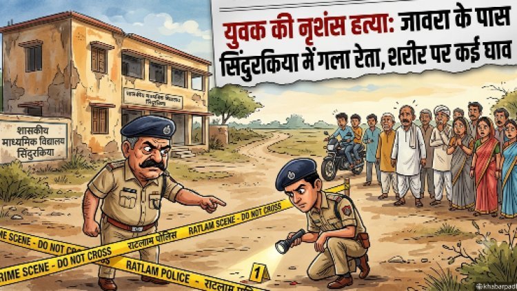 युवक की नृशंस हत्या : जावरा के पास सिंदुरकिया में युवक का गला रेता, शरीर पर भी घाव के कई निशान
