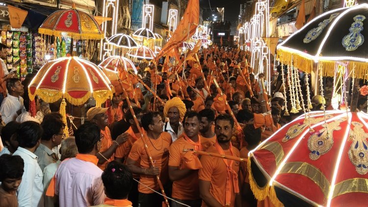 शिव भक्तिमय हुआ शहर, यात्रा में हजारों कावड़िए शामिल हुए, जय भोले के नारों से गूंज उठा जावरा