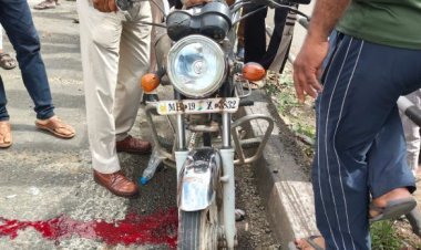 जावरा में फोरलेन पर बाइक चालक को ट्रक ने रौंदा, महाराष्ट्र के व्यक्ति की मौत