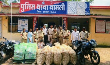 महू-नीमच हाइवे पर चलते ट्रकों से माल उड़ाने वाले गिरोह का पर्दाफाश, 4 बदमाश दबोचे, देसी कट्‌टे सहित 8.59 लाख का माल बरामद