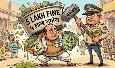 घी के दो सैंपल अवमानक पाए जाने पर जावरा की एक व्यापारी फर्म सहित पांच फर्मों पर कुल 5 लाख रुपये का जुर्माना