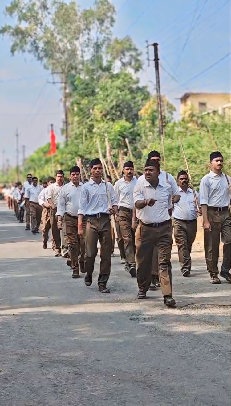 विजया दशमी पर संघ ने निकाले पथ संचलन, पंच परिवर्तन का विजन, जेन-जी को भी दिया संदेश